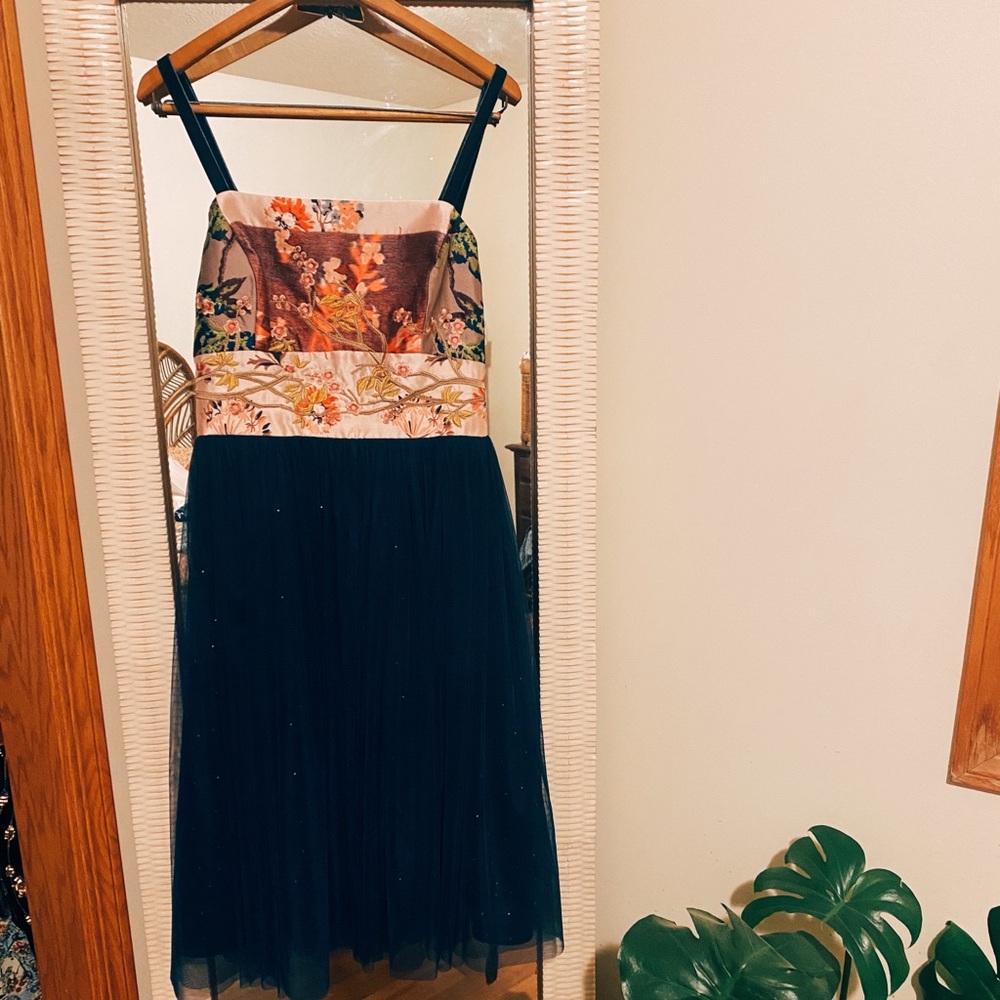 Anthropologie Japanese Cherry Blossom Dress